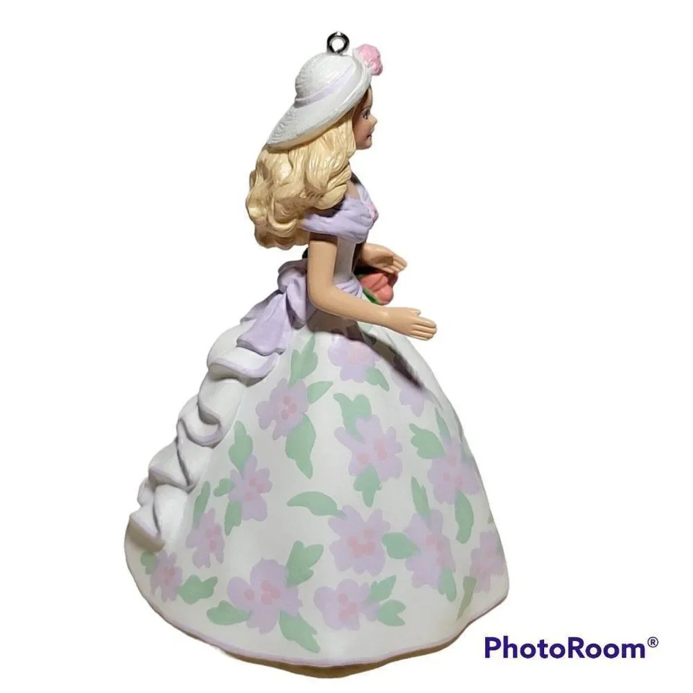 Hallmark Keepsake Ornament Springtime Barbie 1995 Easter Collection Christmas‎